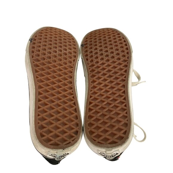 Vans Kids Size 6.5  Sk8-Hi black Red White canvas Checkerboard Hi-Top Sneakers - Picture 7 of 8